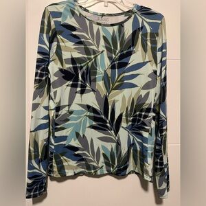 Hang Ten UPF 50+ Rashguard Swim Top Zip Pocket